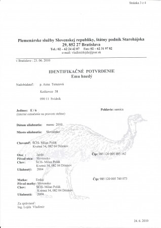 Identifikačné potvrdenie 
